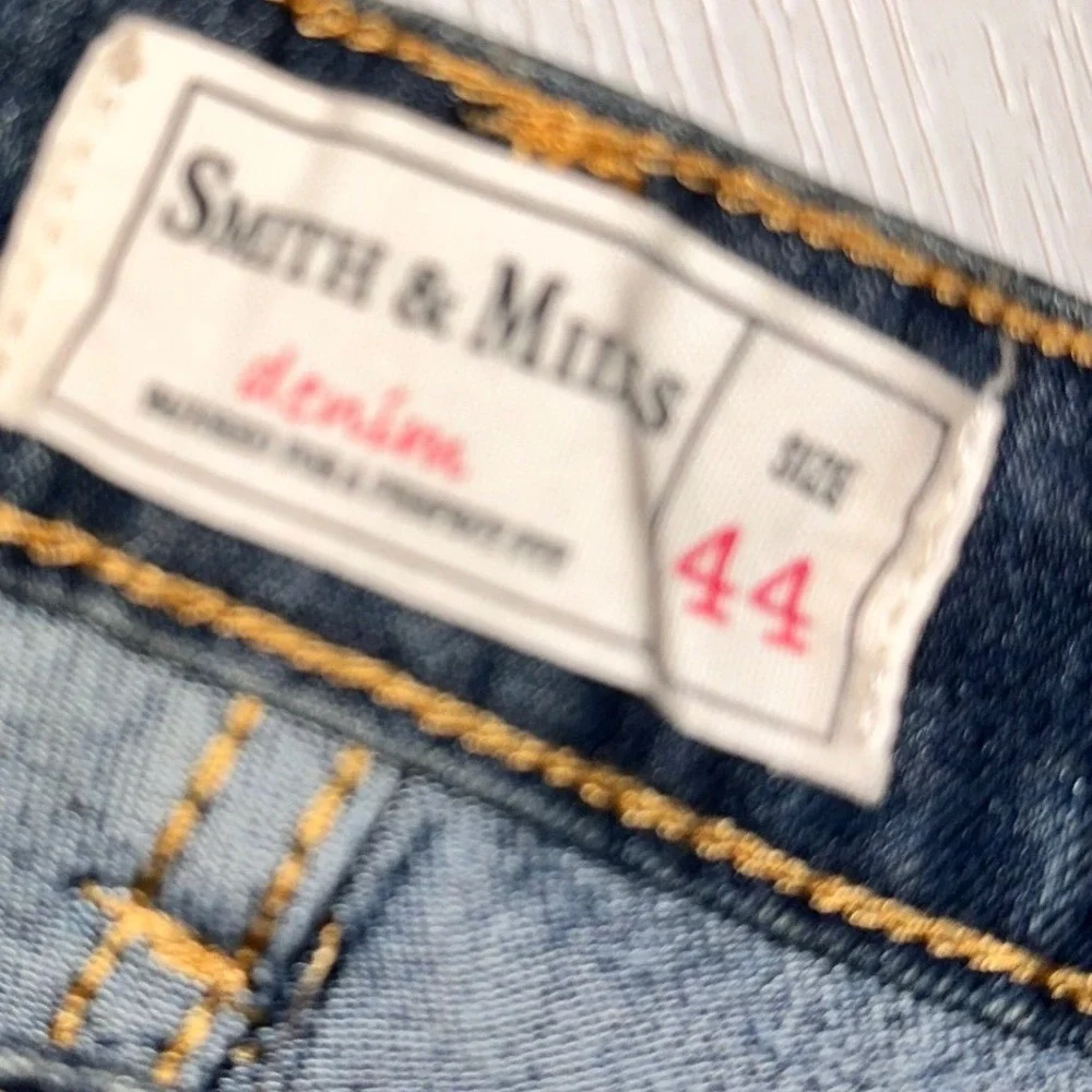 Smith Mills Denim Jeans Men's Size‎ 44x32 Straight Leg Blue Stretch